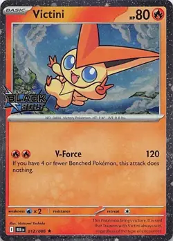 Pokemon TCG: Victini (012/086) Black Bolt Stamped Promo (Cosmos Holo) - Image 1