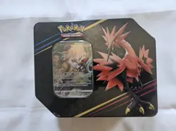 Pokemon TCG: Crown Zenith Tin (Galarian Zapdos) Factory Sealed - Image 1