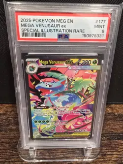 PSA 9 2025 POKEMON MEG EN-MEGA EVOLUTION | SIR MEGA VENUSAUR EX 177 - Image 1