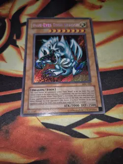 Blue Eyes Toon Dragon MRL-000 Secret Rare Unlimited Edition Yugioh NM - Image 1