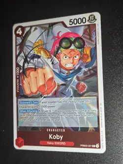 Koby PRB02 001 Rare NM One Piece Trading Card Game The Best Vol.2 English - Image 1