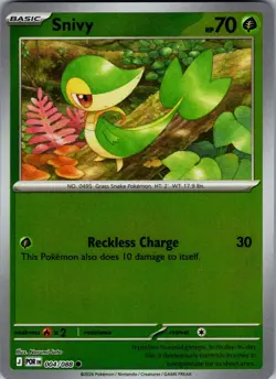 Snivy Perfect Order 004/088 Common Reverse Holo Pokemon Near Mint - Image 1