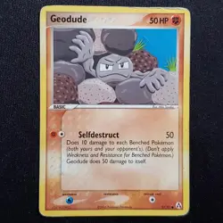 Geodude 53/92 Common Legend Maker Pokemon Damaged - Image 1