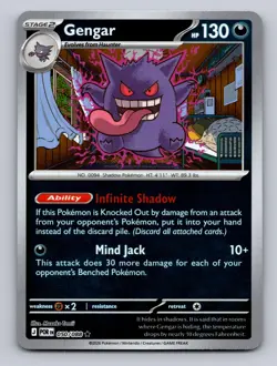GENGAR 050/088 R PERFECT ORDER POKEMON REVERSE HOLO NM - Image 1
