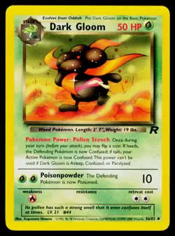 Dark Gloom - Unlimited 36/82 Uncommon Pokemon Team Rocket NM - Image 1