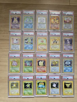 Pokemon Complete Base Set 2 Holos 20/20 Psa 7 Rare Vintage Charizard WOTC - Image 1