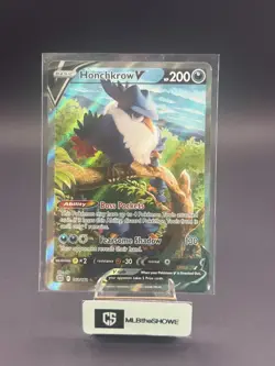 Honchkrow V (Alternate Full Art) Pokemon Brilliant Stars 162/172 Near Mint - Image 1