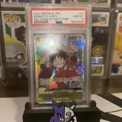 2024 ONE PIECE JPN OP07-500 YEARS IN THE FUTURE #109 MONKEY D. LUFFY PSA 10 - Image 1