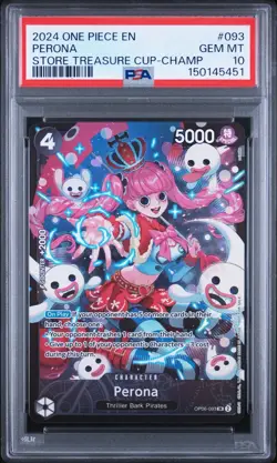 2024 ONE PIECE PROMOS STORE TREASURE CUP-CHAMP #093 PERONA PSA 10 - Image 1