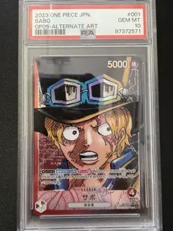 One Piece Sabo Leader OP05 Awakening of the New Era OP05-001 Alt JPN PSA 10 - Image 1