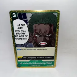 Luffy Is the Man Who Will Become the King of Pirates!!! OP12-039 One Piece Foil - Image 1