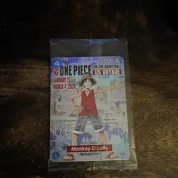 Bandai One Piece Card Game US Voyage College Basketball Deck Set Monkey D. Luffy - Image 1