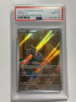 Pokemon Mimikyu 075 Scarlet & Violet Promo Cards Holo 2024 PSA 10 - Image 1