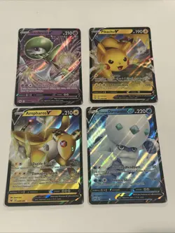 Pokemon TCG 4 V Card Lot - Image 1