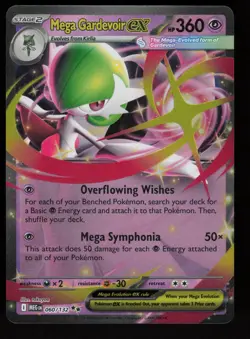 2025 Pokemon Mega Evolution MEGA GARDEVOIR ex - Holo Rare Card #60/132 (2) - Image 1