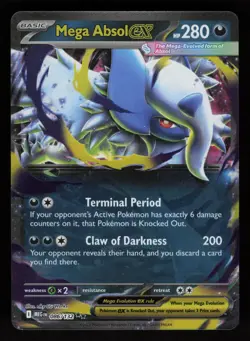 2025 Pokemon Mega Evolution MEGA ABSOL ex - Holo Rare Card #86/132 (1) - Image 1