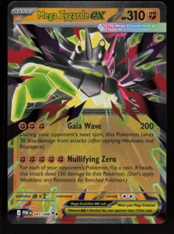 2026 Pokemon Perfect Order MEGA ZYGARDE ex - Holo Double Rare Card #47/88 - Image 1