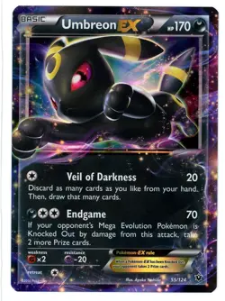 Umbreon EX 55/124 Fates Collide Pokemon Card - Image 1
