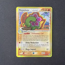 Meganium Holo 4/101 EX Dragon Frontiers Pokemon Card - Image 2