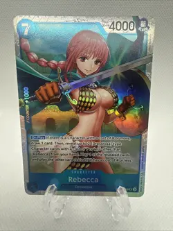 ONE PIECE CARD GAME - ROYAL BLOOD REBECCA SR #OP10-058 ENGLISH CCG - Image 1