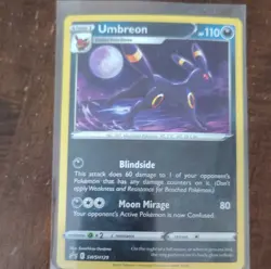 Pokemon Umbreon SWSH129 Sword & Shield Promo Holo 110 HP Moon Mirage Card - Image 1