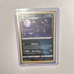 Pokemon Umbreon SWSH Promo Cards Holo Promo SWSH129 English 110 HP Moon Mirage - Image 1