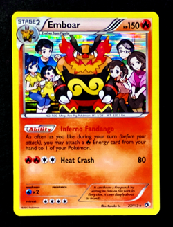 2013 Pokemon EMBOAR Legendary Treasures HOLO RARE Black & White Set Card 27/113 - Image 2