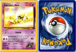 Pokemon Card - Sabrina's Abra 93/132 Gym Challenge Common Unlimited MP - Image 3