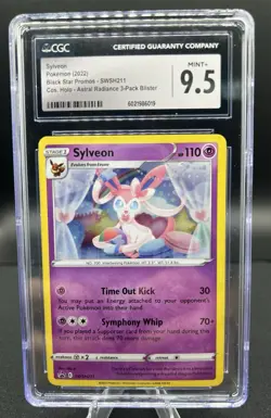 Sylveon SWSH211 SWSH: Sword & Shield Promo Cards Holo CGC 9.5 MINT+ - Image 1
