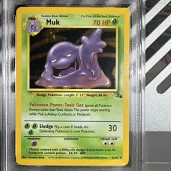 🔥Muk 13/62 Fossil Unlimited Holo Rare Vintage Pokemon Card PSA 9 MINT - Image 2