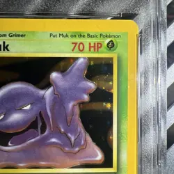 🔥Muk 13/62 Fossil Unlimited Holo Rare Vintage Pokemon Card PSA 9 MINT - Image 5