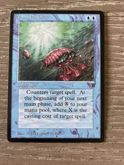 Mana Drain MTG Legends Magic: the Gathering NM - Image 1