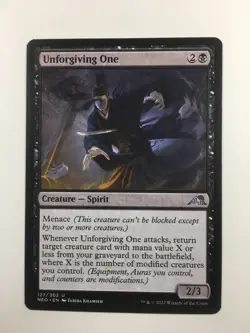 MTG Kamigawa Neon Dynasty Unforgiving One 127/302 Magic the Gathering - Image 1