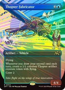 Thopter Fabricator (Borderless) 304 Foil NM MTG Aetherdrift Magic - Image 1