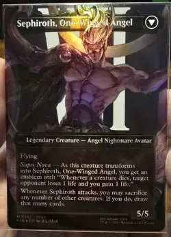 Sephiroth, Fabled SOLDIER (Borderless) (Foil) - FINAL FANTASY (FIN) 382 - Image 2