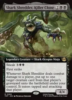 Shark Shredder, Killer Clone x1 1x Extended Art TMT TMNT NM MTG - Image 1