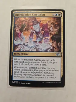 Intimidation Campaign - Outlaws of Thunder Junction - LP - Uncommon Enchantment - Image 1
