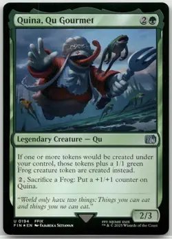MTG Quina, Qu Gourmet Foil NM FINAL FANTASY Magic 194 - Image 1