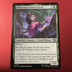 Mona Lisa, Science Geek - 0123 - MTG: TMNT - U - Reg - NM/M - Image 1