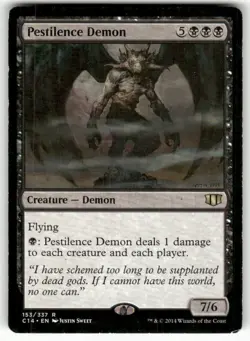 Pestilence Demon 153 Rare Commander 2014 Magic: The Gathering Near Mint - Image 1