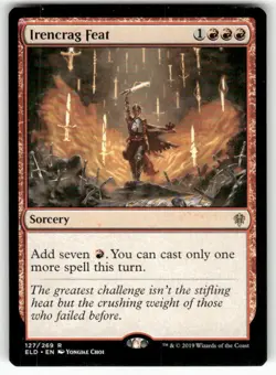 Irencrag Feat 127 Rare Throne of Eldraine Magic: The Gathering Near Mint - Image 1