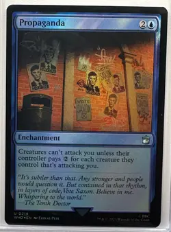 Propaganda, Magic Gathering, MTG, Doctor Who (219) FOIL - Image 1