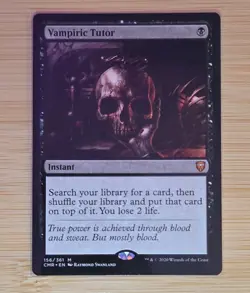 MTG Vampiric Tutor Commander Legends Mythic NM #156/361 - Image 1