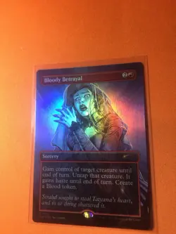 MTG Magic The Gathering Bloody Betrayal Foil SLD Rare Secret Lair DnD - Image 1