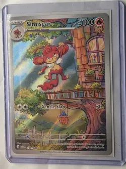 Simisear English White Flare Pokemon TCG Illustration Rare 100/086 NEAR MINT - Image 1