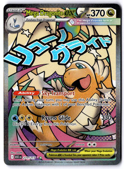 Mega Dragonite EX 271/217 370 HP Full Art Holo English Pokemon TCG Card - Image 1
