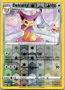 Delcatty 142/189 Rare Darkness Ablaze Pokemon Reverse Holo Near Mint - Image 1