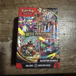 Pokemon TCG Mega Evolution Booster Bundle Box - 6 Packs, Age 6+ - Image 1