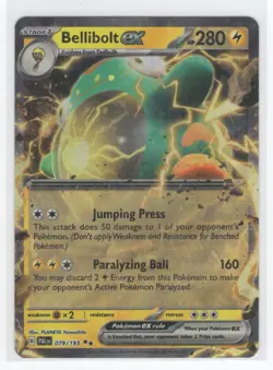 #79 2023 Paldea Evolved Bellibolt ex Double Rare Holo - Image 1