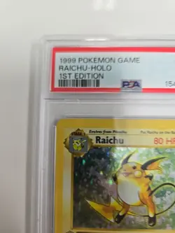 PSA 4 1ST EDITION 1999 Base Set Shadowless Raichu 14/102 Holo Foil Pokemon - Image 3